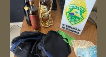 PM agiu rápido e deteve dois elementos após roubo na casa de padre em Perobal