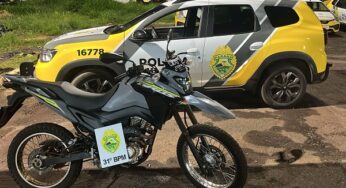 Durante a madrugada PM apreende motocicleta que perturbava moradores no Conjunto Alvorada