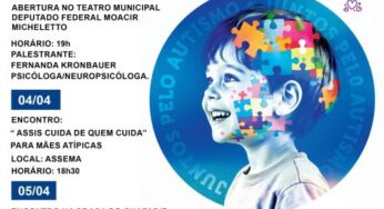 Semana de Conscientização sobre o Autismo terá várias atividades em Assis Chateaubriand