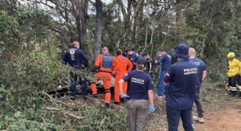 Piloto relata fogo perto de botijão e falha do extintor antes da queda do balão; Fotos e Videos