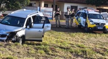 Casal é preso após acidente e fugir do local em Marechal Rondon