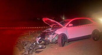 Colisão frontal deixa motociclista morto na PR-497 em Itaipulândia