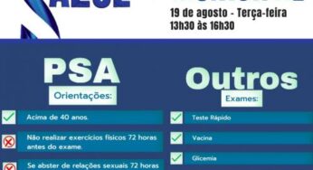 Campanha Agosto Azul: Ação no Paço Municipal nesta terça-feira, dia 19, das 13h30 às 16h30