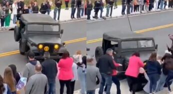 Jipe de colecionador atropela público no desfile do 7 de Setembro em SC