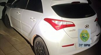 Polícia Militar recupera veículo roubado entre Assis Chateaubriand e Brasilândia do Sul