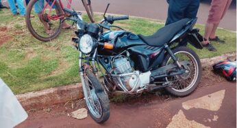 Motociclista fica gravemente ferido em acidente na PR 317 em Formosa do Oeste