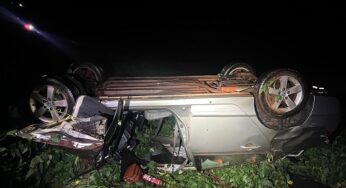 Acidente deixa adulto e crianças feridas na PR 486 em Tupãssi