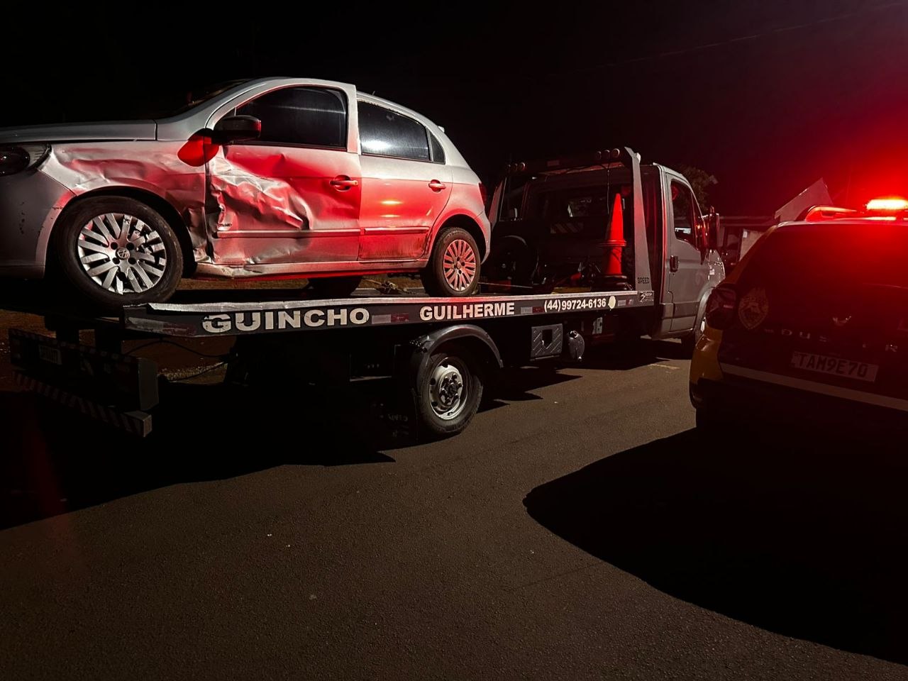 Agora noite: Acidente foi registrado entre dois veículos no Jardim Mônaco de Assis Chateaubriand