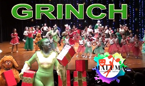 MALUMA centro de artes de Assis Chateaubriand apresentou o espetáculo “Grinch” no final de semana e encantou a plateia