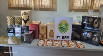 Durante abordagem no terminal rodoviário, PM apreende contrabando do Paraguai em Assis Chateaubriand