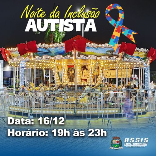 Noite da Inclusão: Carrossel terá noite exclusiva para crianças autistas em Assis Chateaubriand