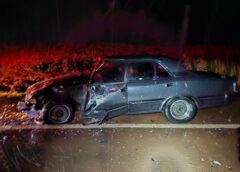 Colisão frontal entre Gol e Opala deixa dois feridos entre Assis Chateaubriand e Toledo