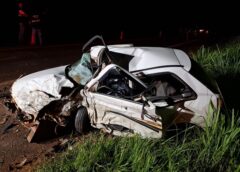 Colisão frontal deixa um morto e dois feridos na PR-323, em Perobal