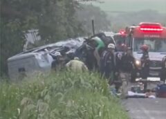 Van que transportava pacientes se envolve em acidente na BR-369