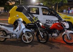 Fiscalização da Polícia Militar apreende três motos e flagra diversas irregularidades no trânsito em Palotina