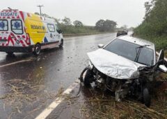 Homem fica ferido em acidente na BR-163 entre Mercedes e Guaíra