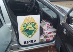 Polícia Rodoviária Estadual apreende carga de cigarros contrabandeados após perseguição em Assis Chateaubriand