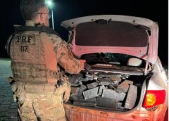 Após perseguição, dois menores são apreendidos pela PRF com 660 kg de maconha em Assis Chateaubriand