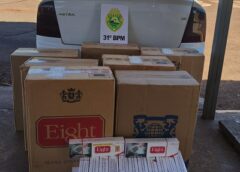 Perseguição termina com apreensão de cigarros contrabandeados em Assis Chateaubriand