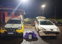 Perseguição policial termina com apreensão de cerca de 120 kg de maconha em Assis Chateaubriand