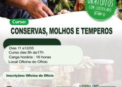 Estão abertas inscrições para dois cursos gratuitos voltados à culinária
