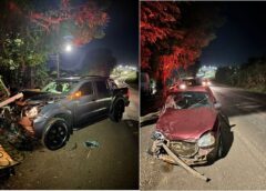 Acidente transversal deixa um ferido na PR-317 em Toledo