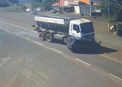 Casal de idosos morre em grave acidente entre carro e caminhões na BR-369