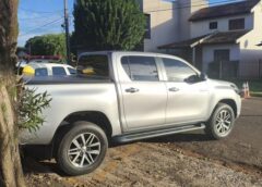 Furto de Hilux em Maripá termina com elementos presos