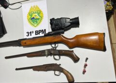Homem é preso por violência doméstica e posse irregular de armas de fogo em distrito de Assis Chateaubriand