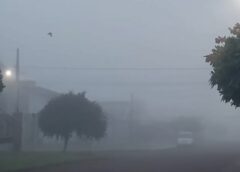 Neblina marca o amanhecer em Assis Chateaubriand: Veja os detalhes na previsão do tempo
