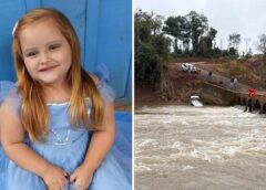 Pai de menina que morreu após carro cair em rio é investigado por suspeita de embriaguez