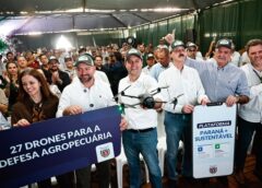 Tecnologia no campo: Estado entrega 27 drones para defesa agropecuária e lança aplicativo para produtor rural